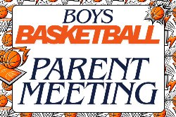 boys basketball parent meeting decorative image with basketballs